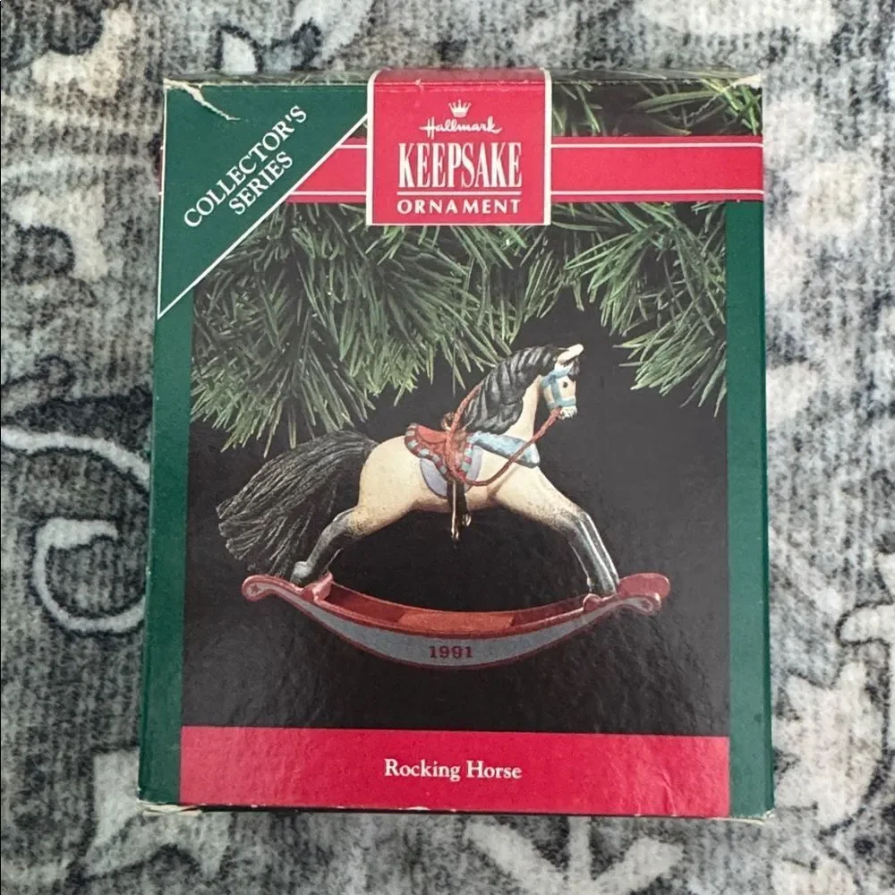 Hallmark 1991 Rocking Horse Ornament